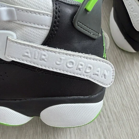 Nike JORDAN 6 Rings GS Sneakers Electric Green Black White 323419-130 Size 6.5Y - Picture 16 of 16